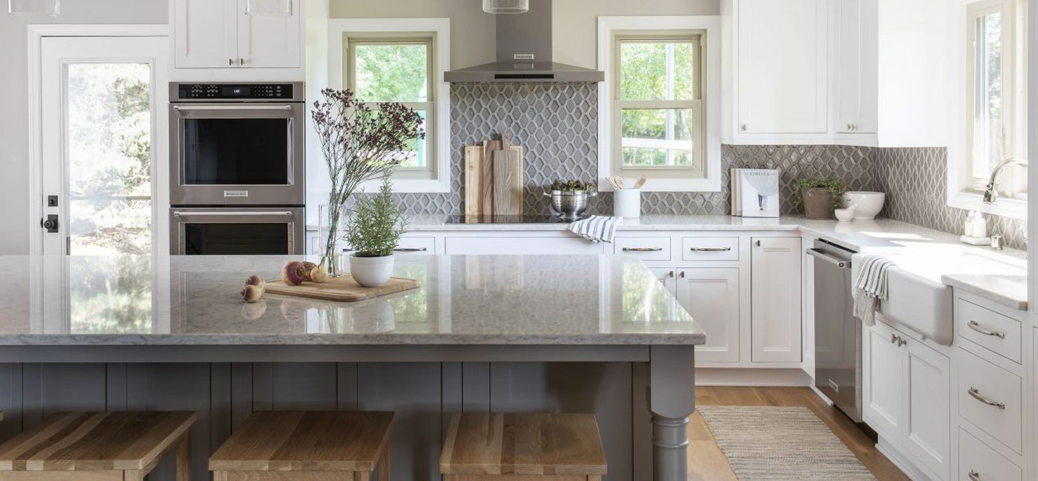 Contemporary kitchen with natural finishes